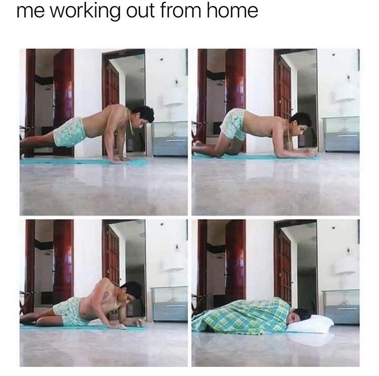 shoulder - me working out from home