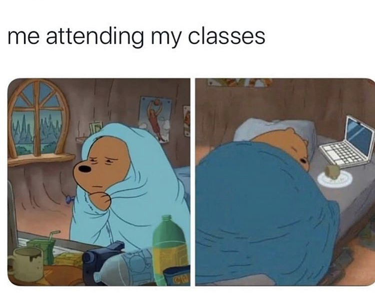 me attending my classes