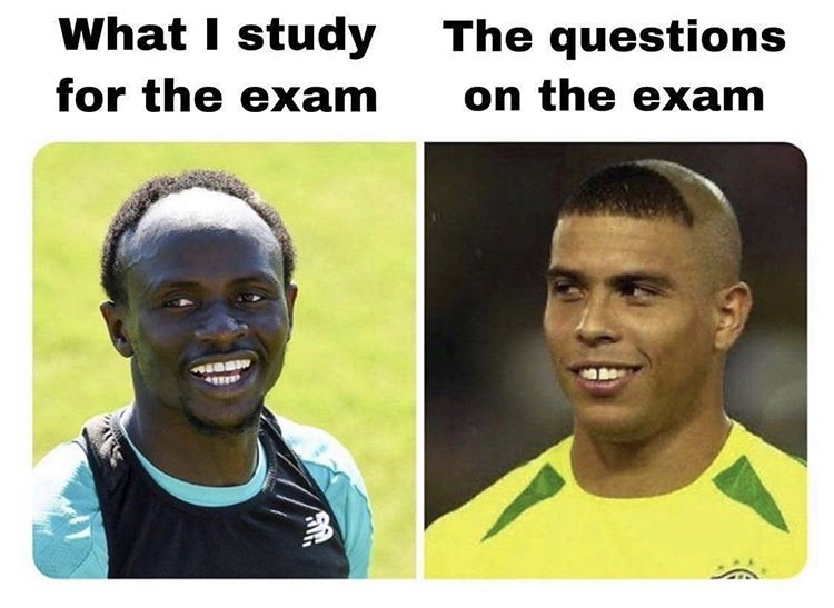 fat ronaldo haircut - What I study the questions for the exam on the exam Ben