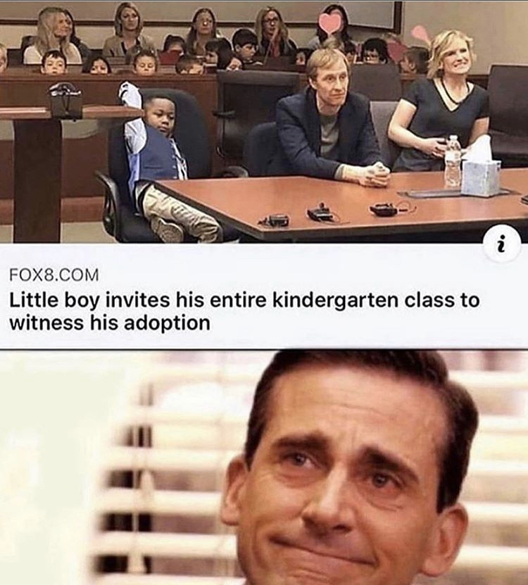 kid invites kindergarten class to adoption - On FOX8.Com Little boy invites his entire kindergarten class to witness his adoption