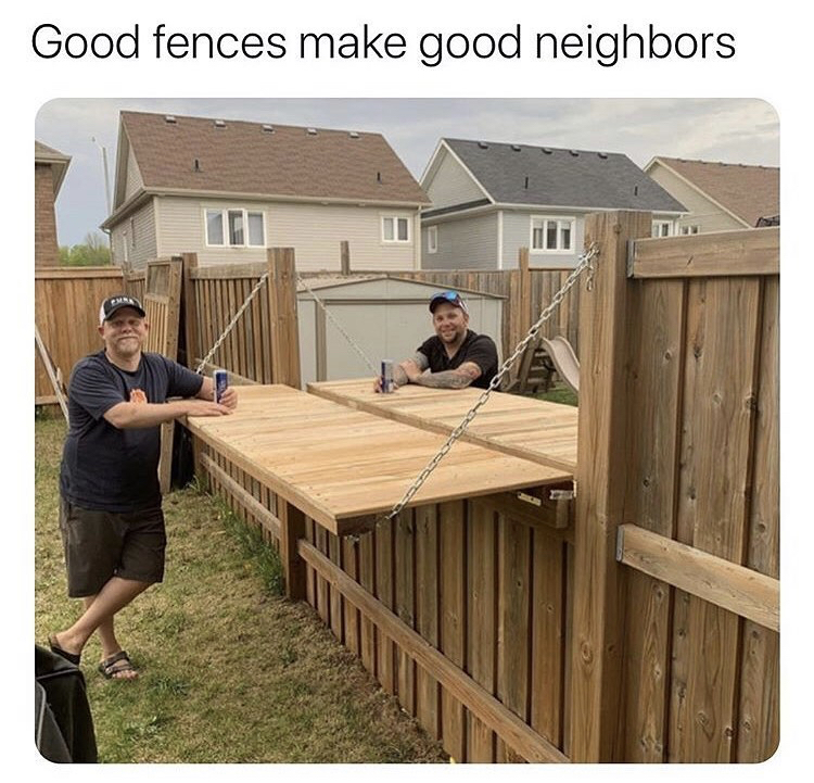 deck - Good fences make good neighbors