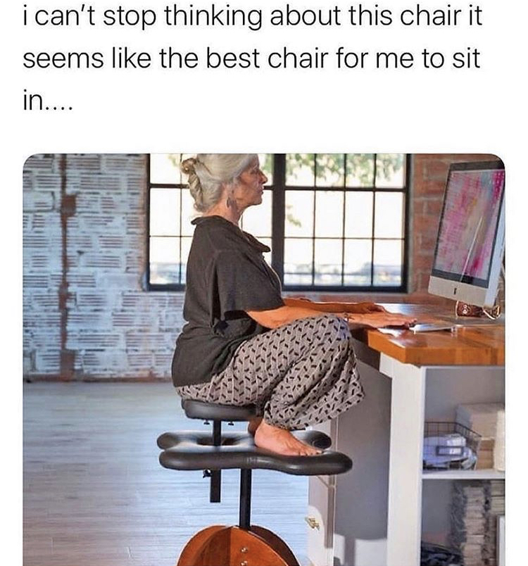 chair for sitting cross legged - i can't stop thinking about this chair it seems the best chair for me to sit in....