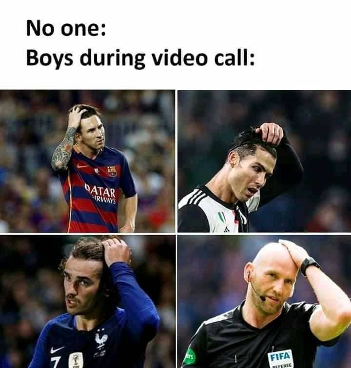 boys on video call meme - No one Boys during video call Datar Irways 7 Fifa Free
