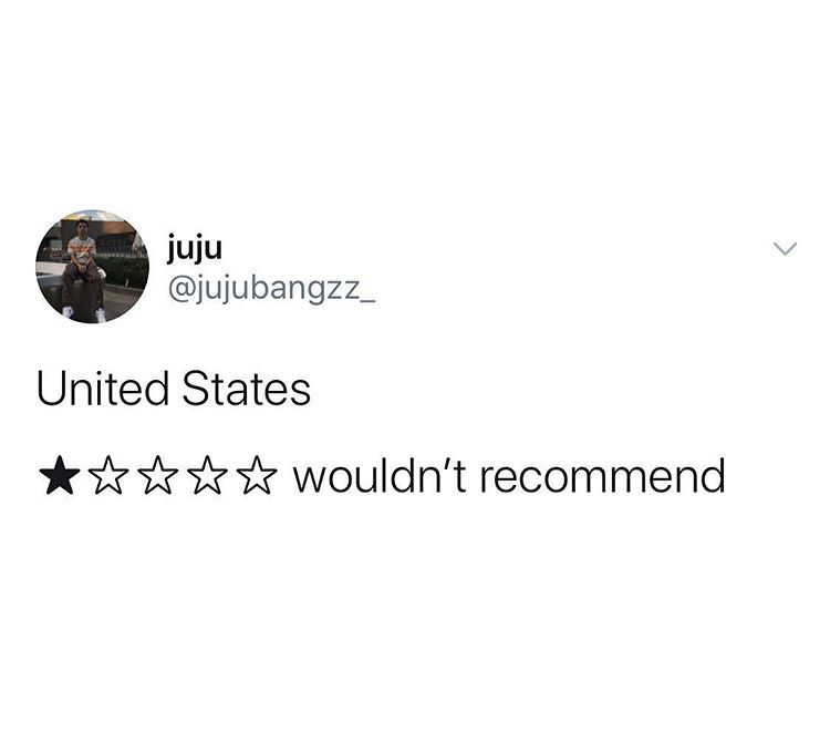 juju United States wouldn't recommend