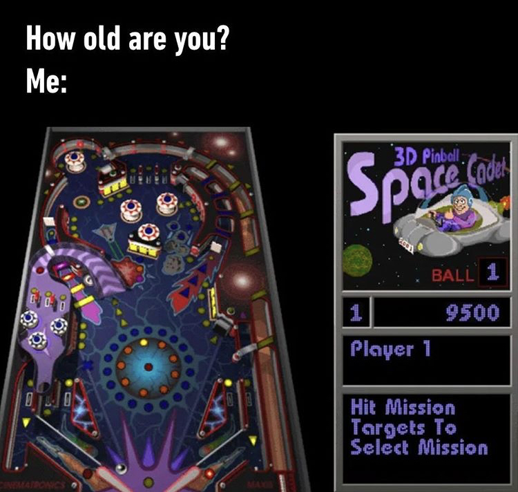 3d pinball space cadet - How old are you? Me 3D Pinball Space Cc nhau Ball 1 1 Player 1 Hit Mission Targets To Select Mission