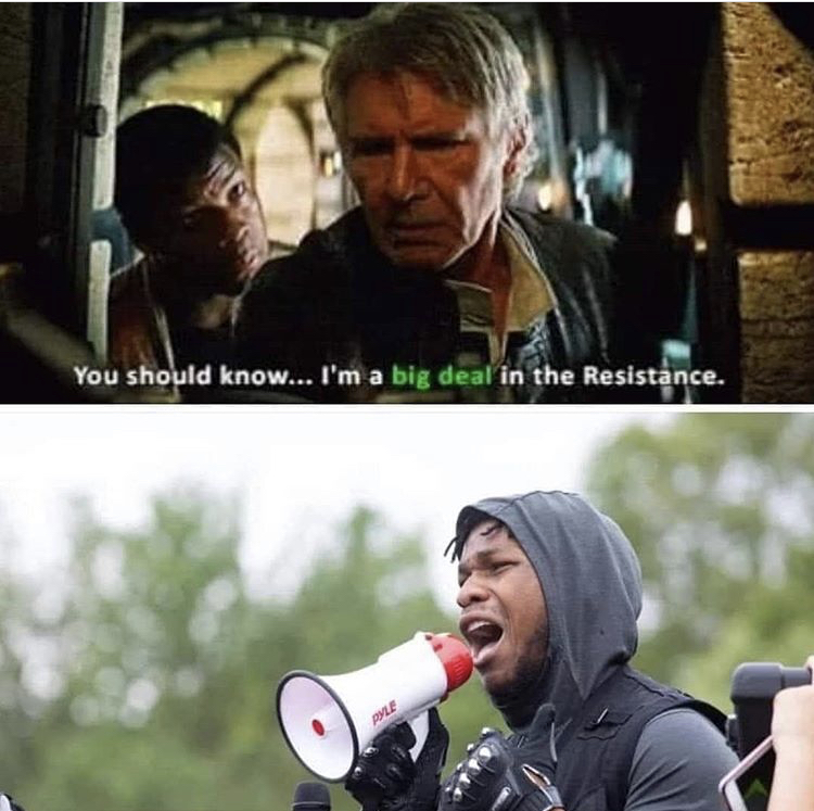 John Boyega - You should know... I'm a big deal in the Resistance. Ale