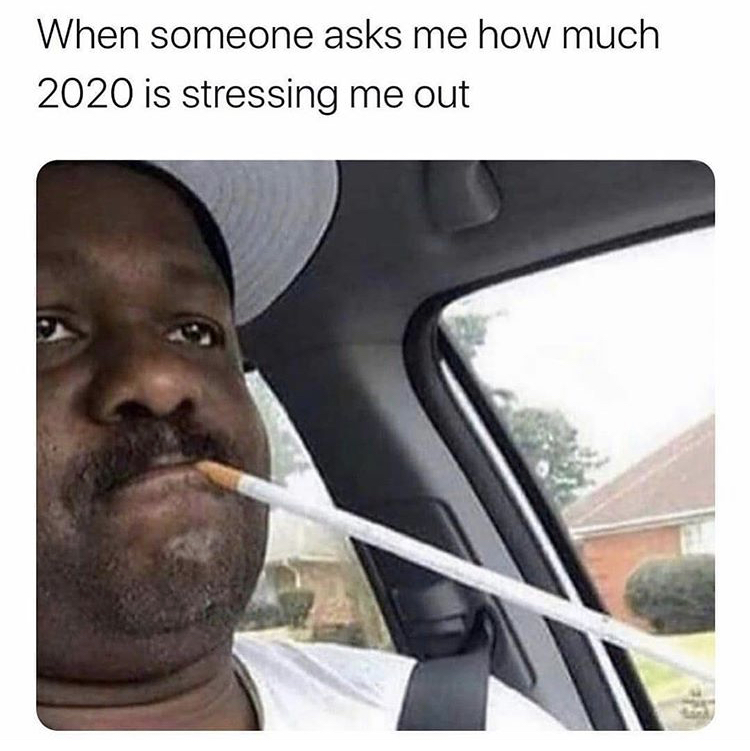 extendo newport - When someone asks me how much 2020 is stressing me out