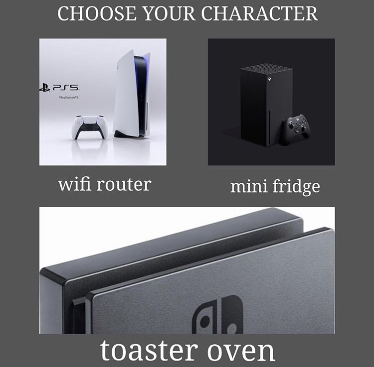 nintendo switch dock - Choose Your Character Bpss Pisions wifi router mini fridge 1. toaster oven