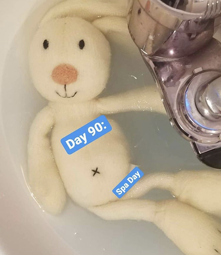 stuffed toy - Day 90 Spa Day
