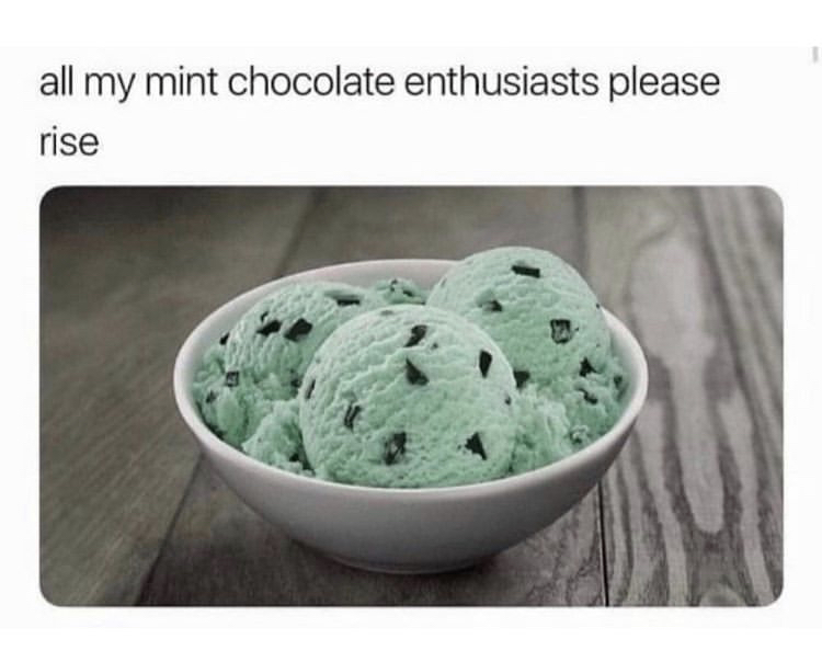 all my mint chocolate enthusiasts please rise