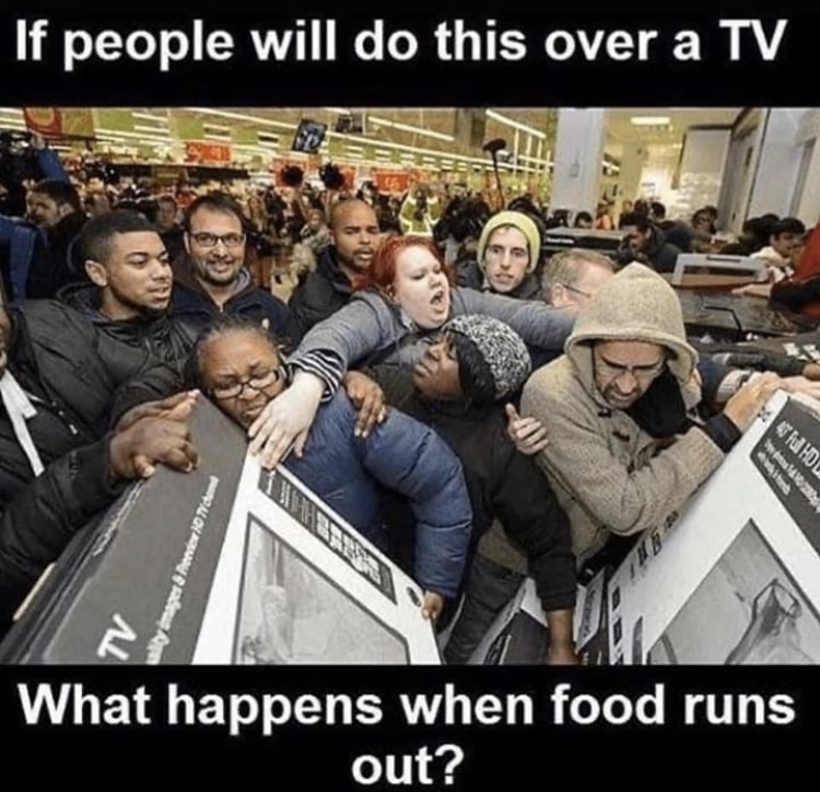 if people will do this over a tv - If people will do this over a Tv Ni Hd Tv What happens when food runs out?