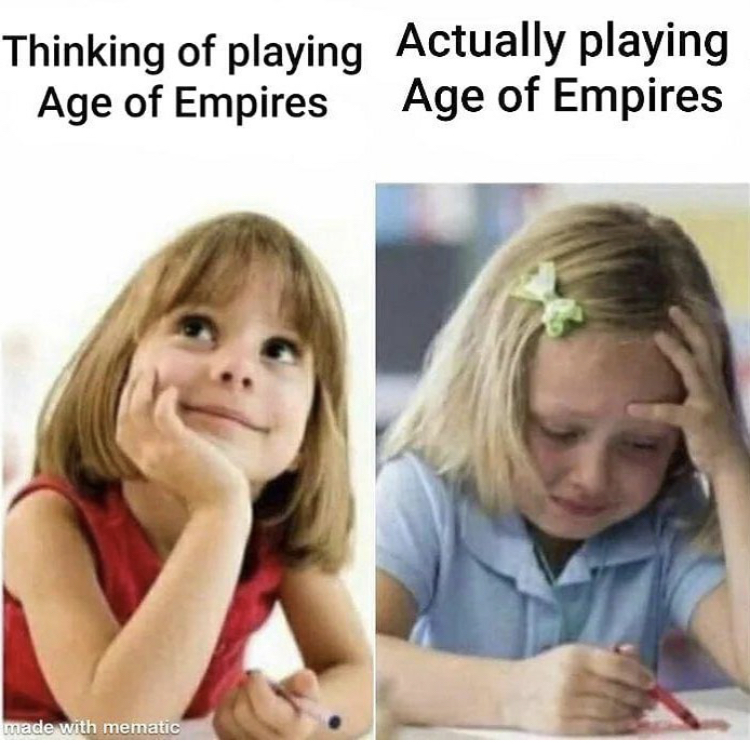 programming memes - Thinking of playing Actually playing Age of Empires Age of Empires made with mematic