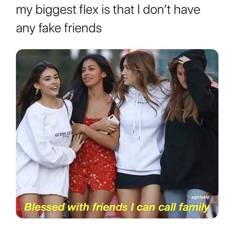 madison beer friends - my biggest flex is that I don't have any fake friends Guess Jea agirlsaid Blessed with friends I can call family
