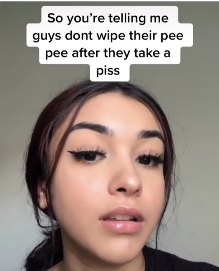 lip - So you're telling me guys dont wipe their pee pee after they take a piss