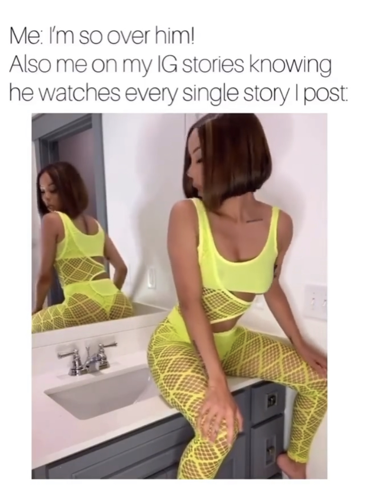 shoulder - Me, I'm so over him! Also me on my Ig stories knowing he watches every single story | post 9