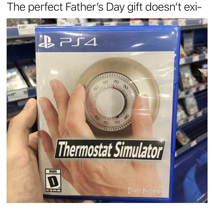 The perfect Father's Day gift doesn't exi - Thermostat Simulator Dads D Esrb Doctor Photograph