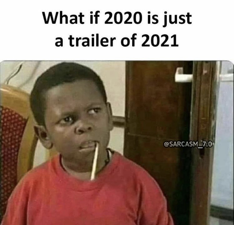 if 2020 is just a trailer - What if 2020 is just a trailer of 2021 .0
