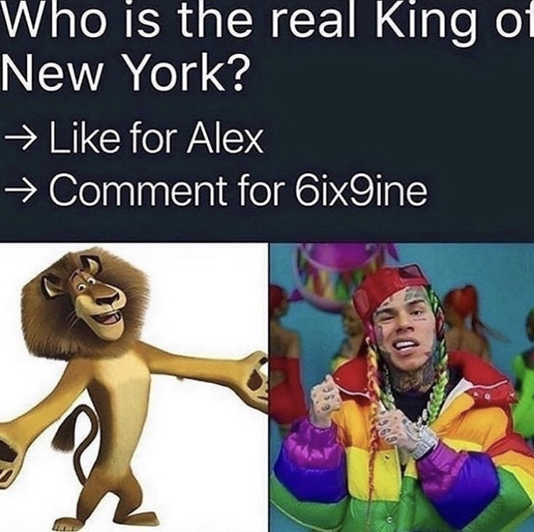 6ix 9ine - Who is the real King of New York? for Alex Comment for 6ix9ine
