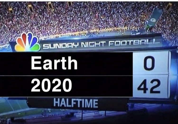 sport venue - Sunday Night Footbal o Earth 2020 Halftime 42