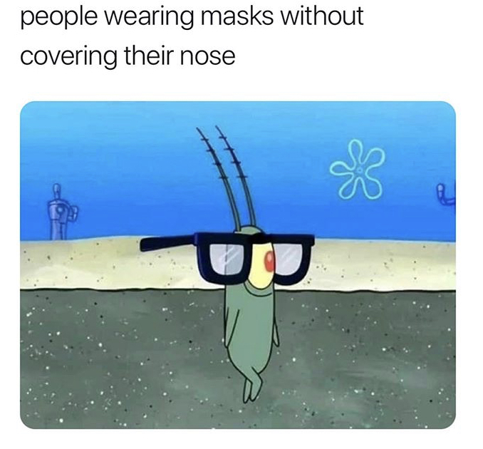 people wearing masks without covering their nose ck