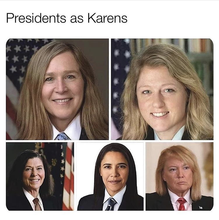 Presidents as Karens
