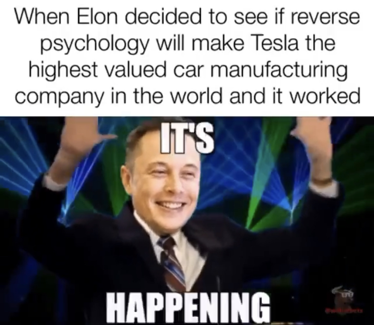 remington products - When Elon decided to see if reverse psychology will make Tesla the highest valued car manufacturing company in the world and it worked It'S Happening