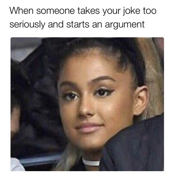 cute ariana grande and mac miller - When someone takes your joke too seriously and starts an argument