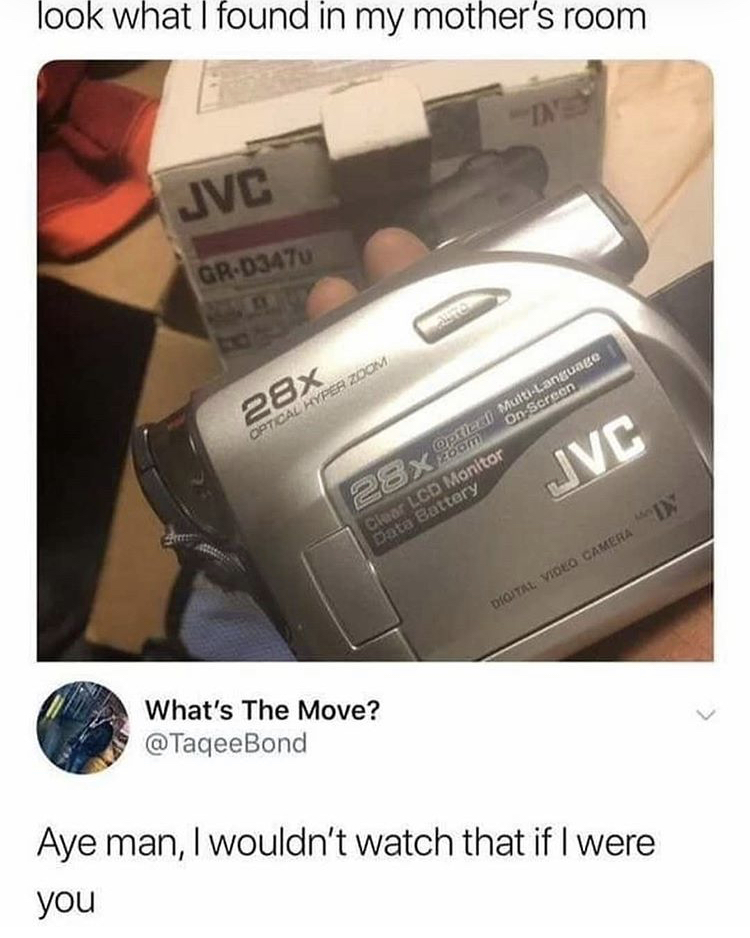 look what i found in my mother's room - look what I found in my mother's room Jvc GrD3470 28x Cpt Cal Hyper Zoom 28x com Jvc piller MultiLanguage On Screen Clear Lcd Monitor Data Battery Digital Video Camera What's The Move? Aye man, I wouldn't watch that