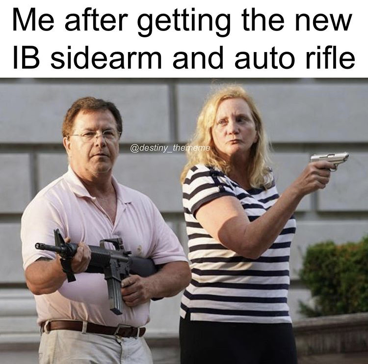 St. Louis - Me after getting the new Ib sidearm and auto rifle