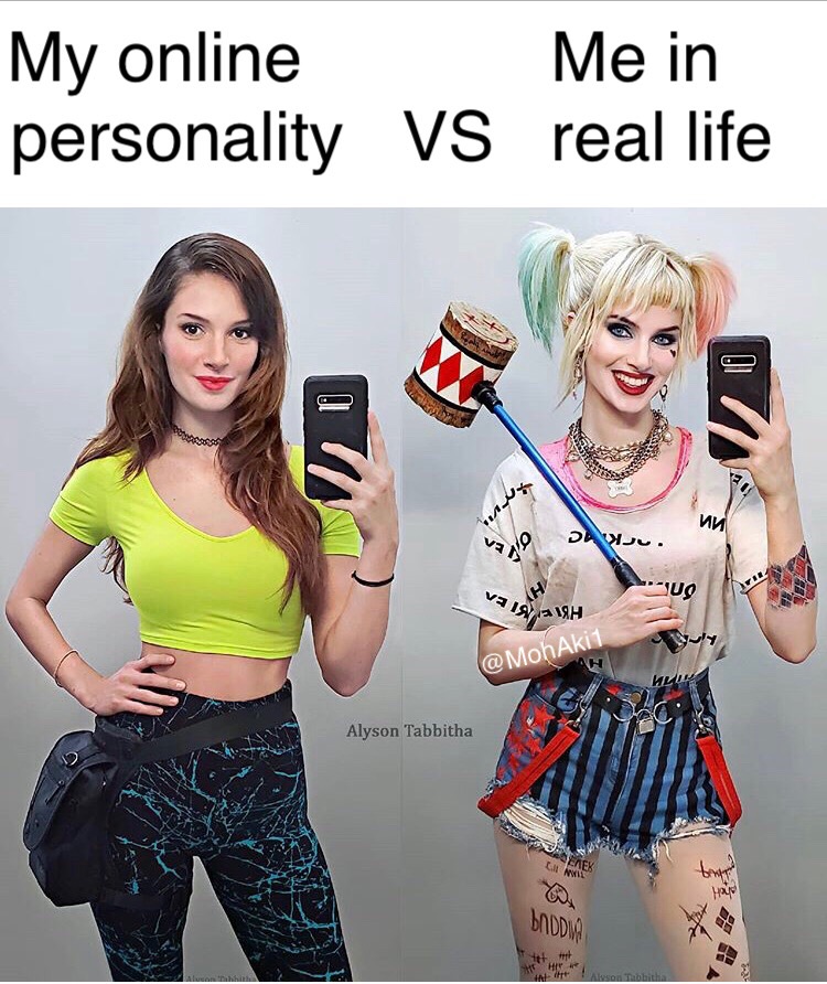 My online Me in personality Vs real life