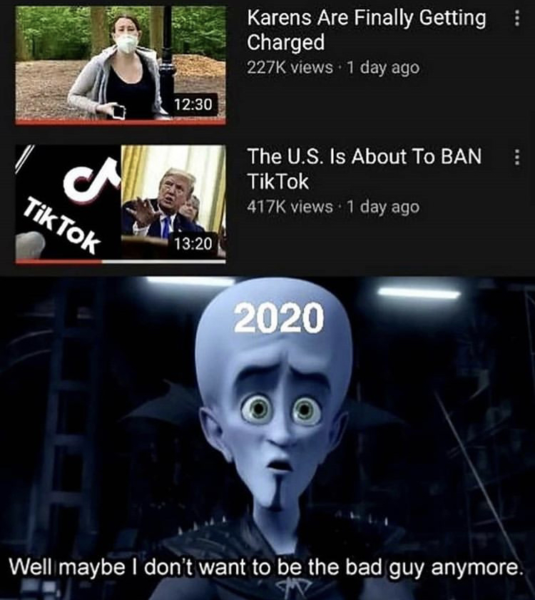 well maybe i don t want - Karens Are Finally Getting 1 Charged views 1 day ago ... a The U.S. Is About To Ban Tik Tok views 1 day ago On Tik Tok 2020 Well maybe I don't want to be the bad guy anymore.