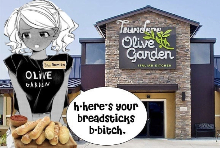 vector memes - Trundere Olivet Garden Italian Kitchen Rumiko Olive Garien hhere's your breadsticks bbitch.