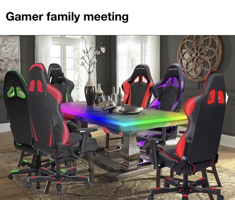 table - Gamer family meeting o