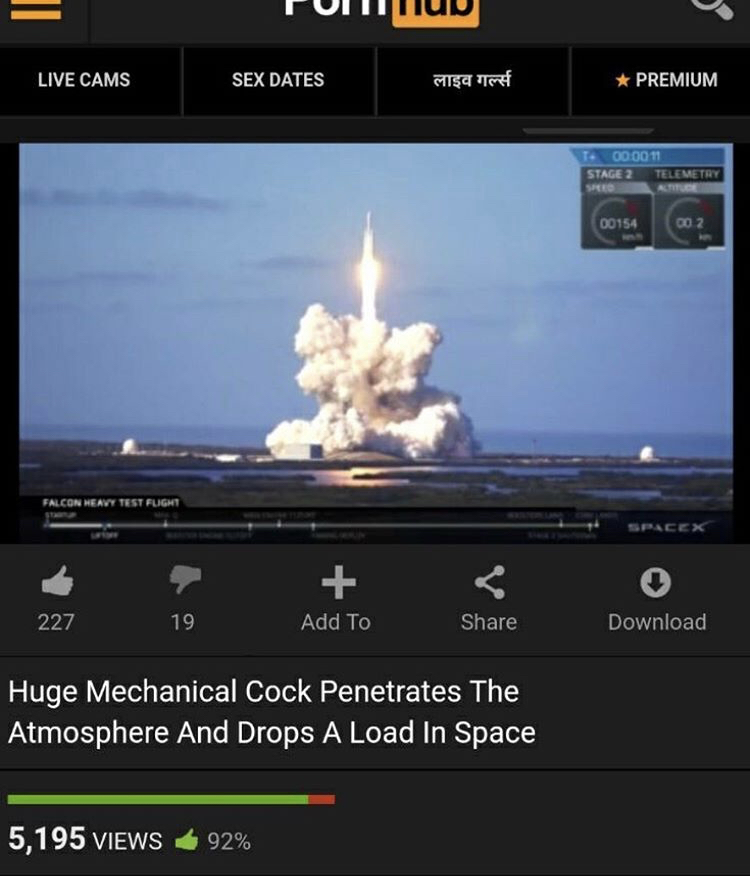 Falcon Heavy - Live Cams Sex Dates Premium T000011 Stage 2 Telemetry Speed 00154 002 Falcon Heavy Test Flight Spacex Add To 227 19 Download Huge Mechanical Cock Penetrates The Atmosphere And Drops A Load In Space 5,195 Views 92%