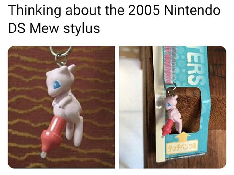 pokemon stylus - Thinking about the 2005 Nintendo Ds Mew stylus Ters