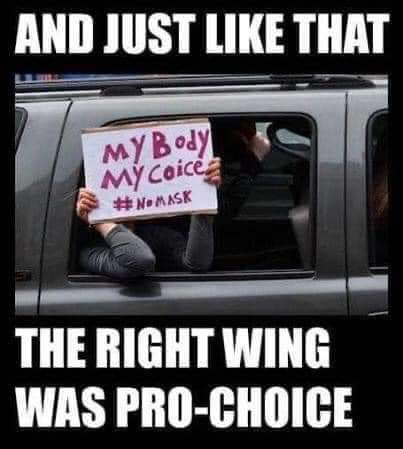 ireland - And Just That Body MyCoice # Nomask The Right Wing Was ProChoice