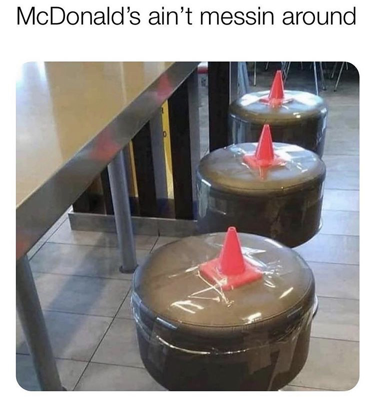 table - McDonald's ain't messin around