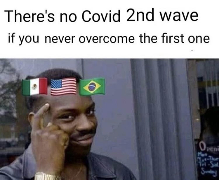 meme firewall - There's no Covid 2nd wave if you never overcome the first one Onena Mes The