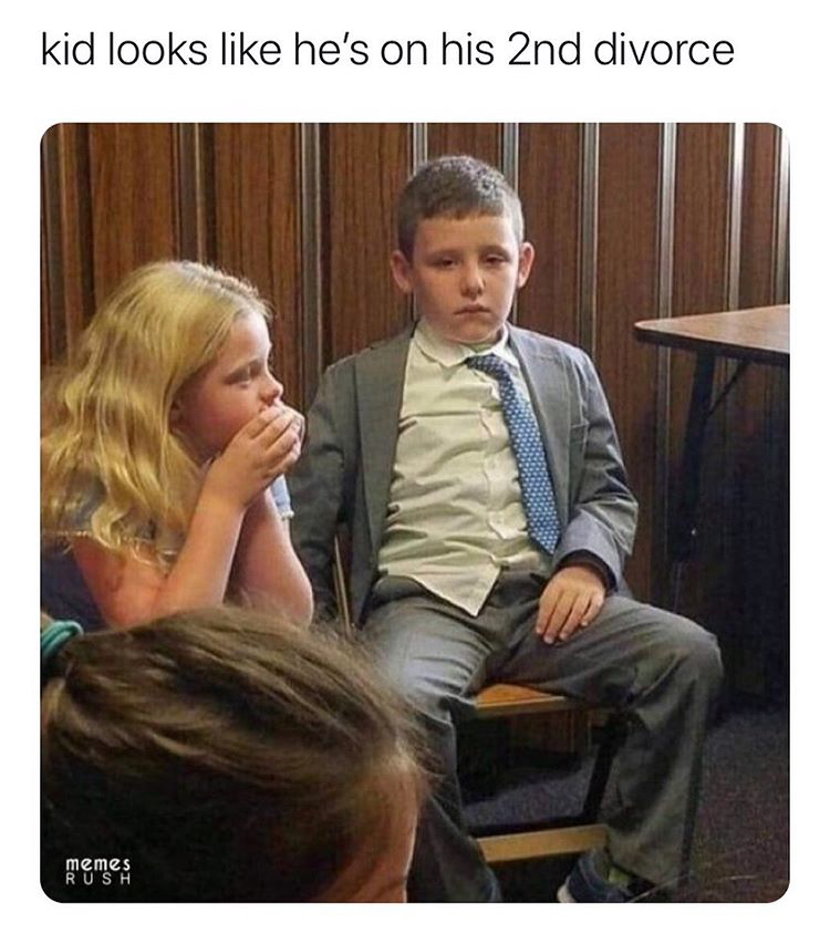 dank memes - kid looks like he's on his second divorce - kid looks he's on his 2nd divorce memes Rush