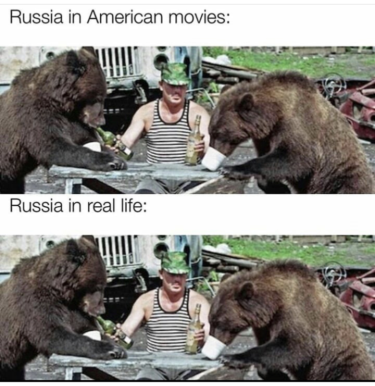 crazy russians - Russia in American movies Russia in real life