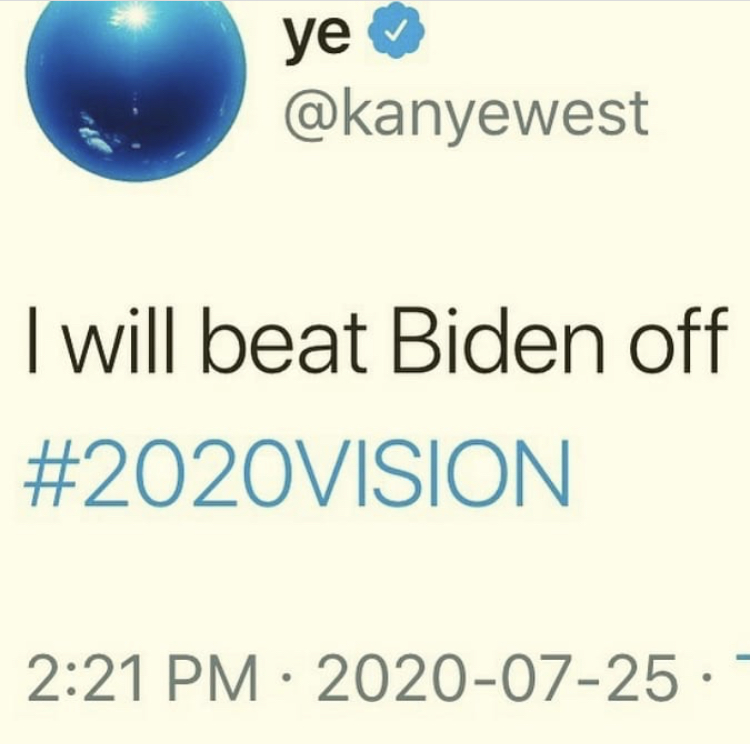 circle - ye I will beat Biden off