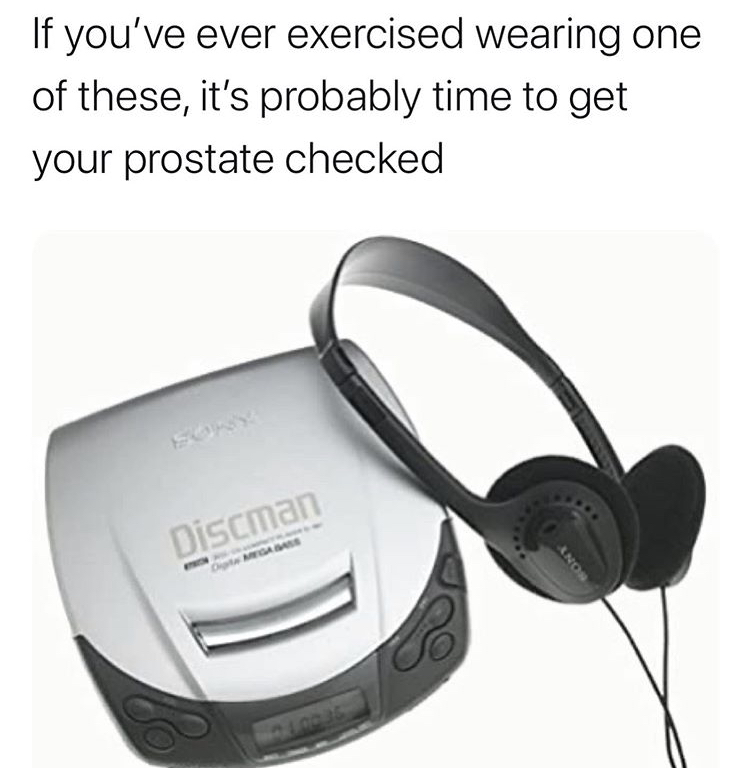 discman sony - If you've ever exercised wearing one of these, it's probably time to get your prostate checked Discman Sony