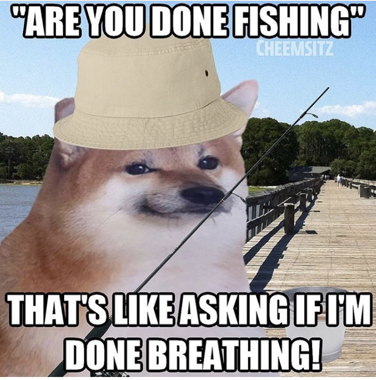 guido jesus meme - "Are You Done Fishing Cheemsitz That'S Asking If I'M Done Breathing!