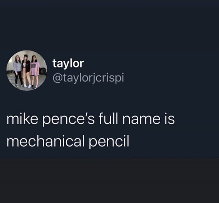 presentation - taylor mike pence's full name is mechanical pencil