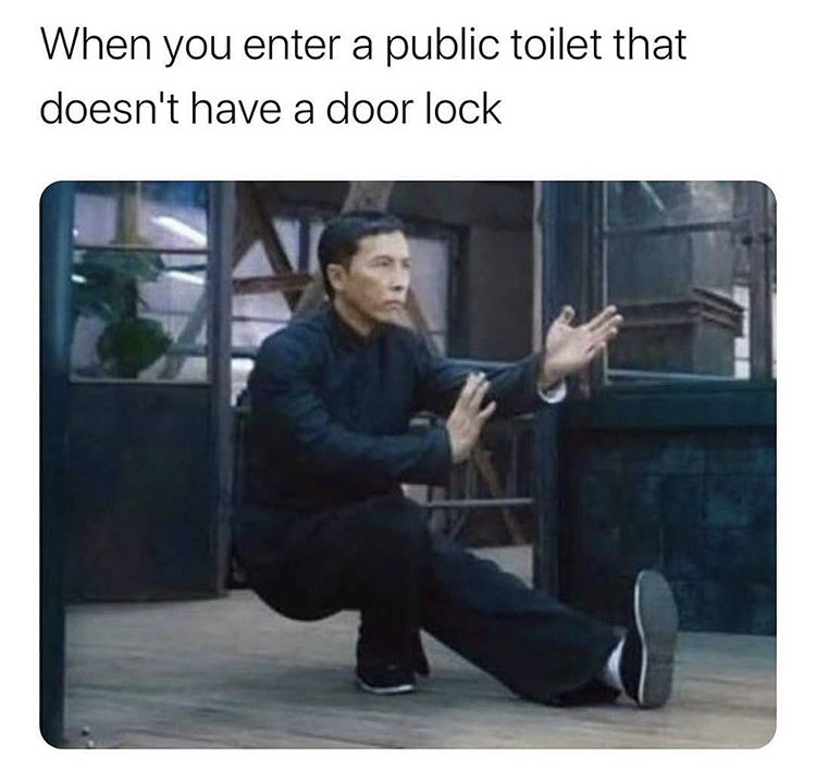 toilet stall doesn t have - When you enter a public toilet that doesn't have a door lock