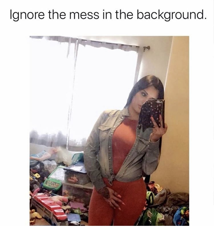 photo caption - Ignore the mess in the background.