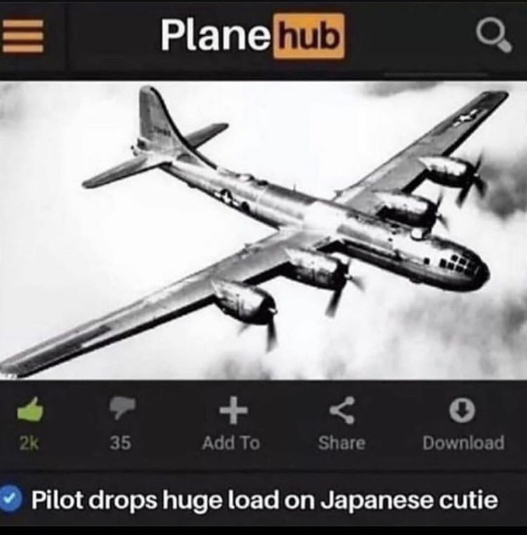 a2 bomber plane - E Plane hub O. Add To o Download 2k 35 Pilot drops huge load on Japanese cutie