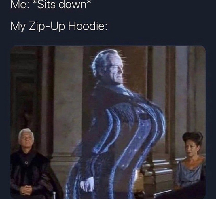 Me Sits down My ZipUp Hoodie