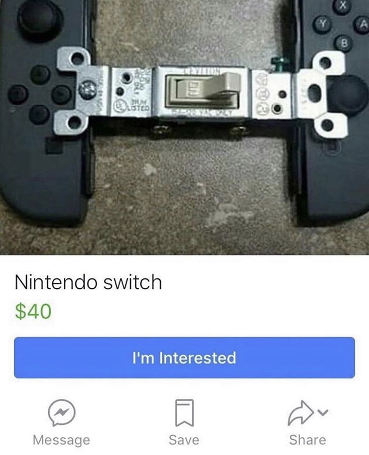 Y 8 0331 Sted Nintendo Switch $40 I'm Interested Message Save
