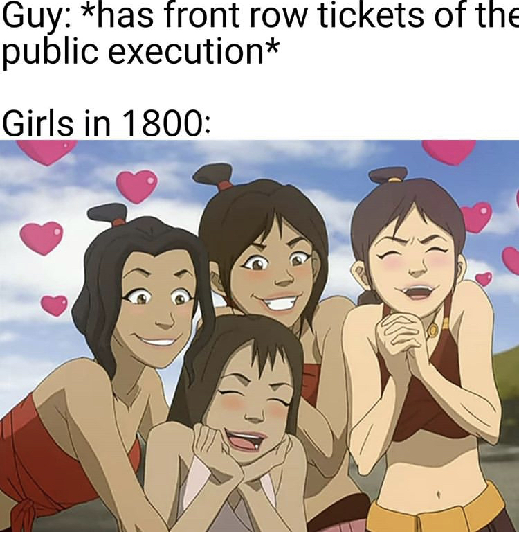 avatar the last airbender zuko - Guy has front row tickets of the public execution Girls in 1800